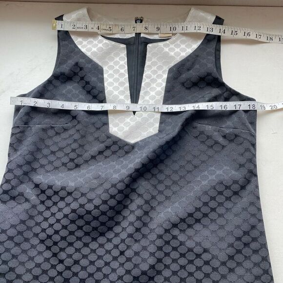 Michael Kors Dress Black Sheath White Trim Women’s 10 Mini Short Designer Jackie - Picture 6 of 16